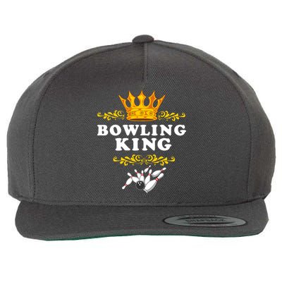 Bowling King Wool Snapback Cap