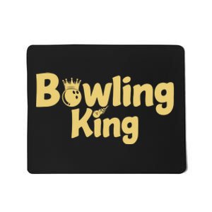 Bowling King Bowling Ball Bowlingpin Gift Mousepad