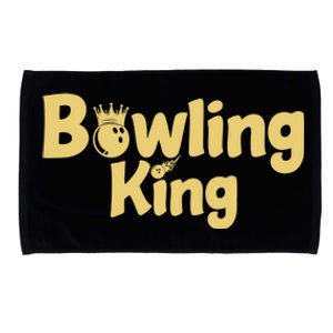 Bowling King Bowling Ball Bowlingpin Gift Microfiber Hand Towel