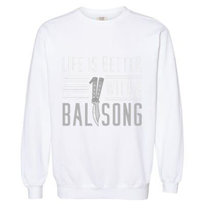 Balisong Knife Batangas Butterfly Folding Pocketknife Garment-Dyed Sweatshirt
