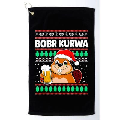 Bobr Kurwa Bober X Xmas Christmas Beer Golf Towel