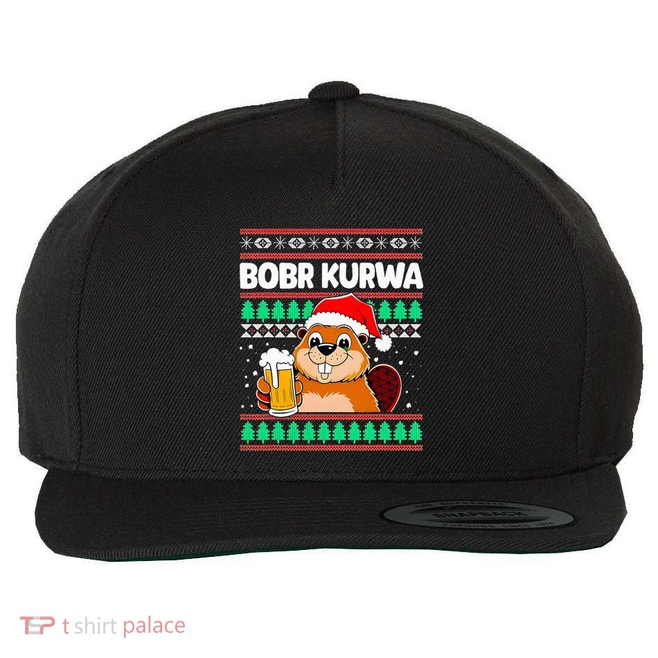 Bobr Kurwa Bober X Xmas Christmas Beer Wool Snapback Cap