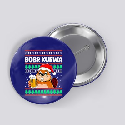 Bobr Kurwa Bober X Xmas Christmas Beer Button