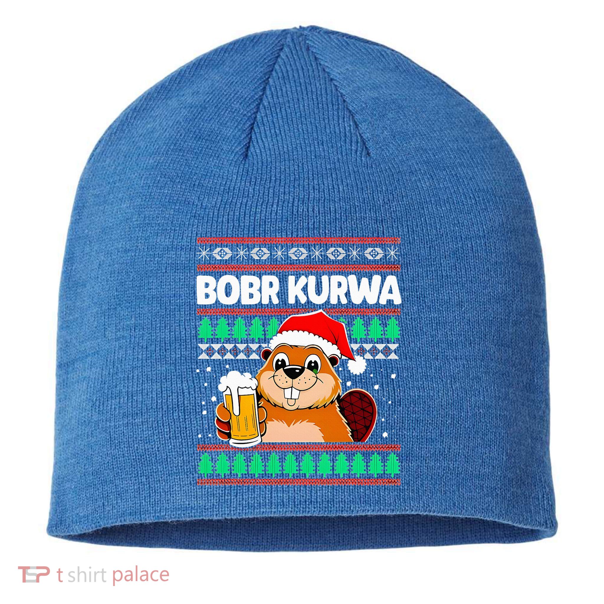 Bobr Kurwa Bober X Xmas Christmas Beer Sustainable Beanie