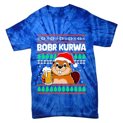 Bobr Kurwa Bober X Xmas Christmas Beer Tie-Dye T-Shirt