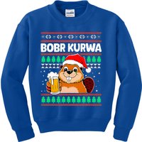 Bobr Kurwa Bober X Xmas Christmas Beer Kids Sweatshirt