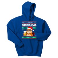 Bobr Kurwa Bober X Xmas Christmas Beer Kids Hoodie