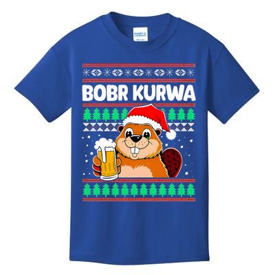 Bobr Kurwa Bober X Xmas Christmas Beer Kids T-Shirt