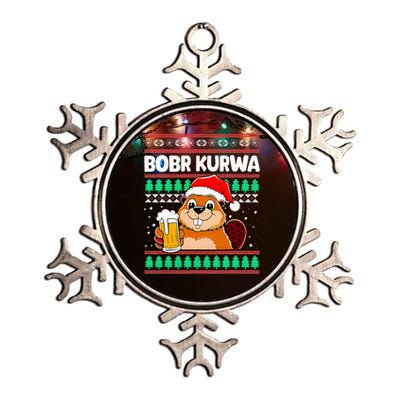 Bobr Kurwa Bober X Xmas Christmas Beer Metallic Star Ornament