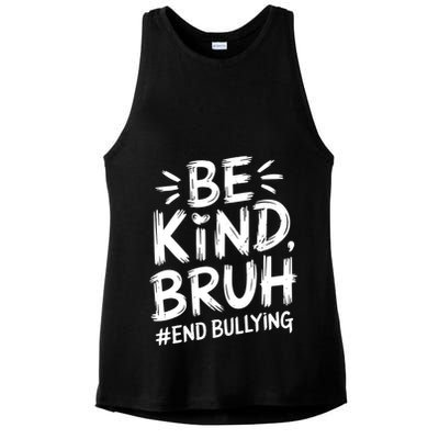 Be Kind Bruh Unity Day 2024 Orange Anti Bullying Awareness Ladies PosiCharge Tri-Blend Wicking Tank