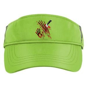 Bloody Knife Blood Stained Blood Splatter Funny Adult Drive Performance Visor