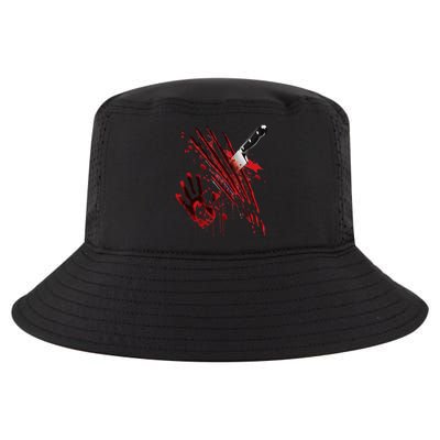 Bloody Knife Blood Stained Blood Splatter Funny Cool Comfort Performance Bucket Hat