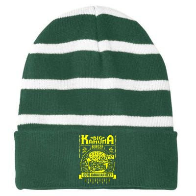 Big Kahuna Burger Striped Beanie with Solid Band