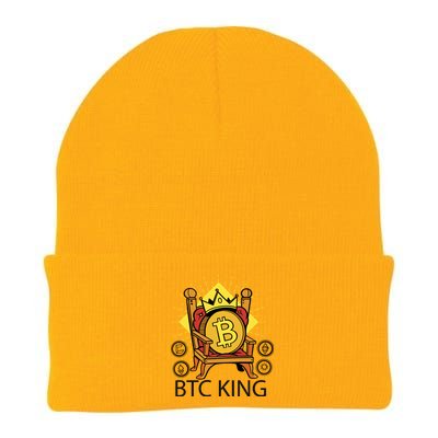 Bitcoin King Knit Cap Winter Beanie