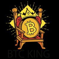 Bitcoin King Stripe Pom Pom Beanie