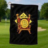 Bitcoin King Golf Towel