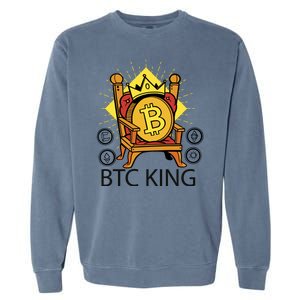 Bitcoin King Garment-Dyed Sweatshirt