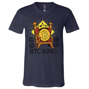 Bitcoin King V-Neck T-Shirt