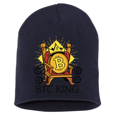 Bitcoin King Short Acrylic Beanie