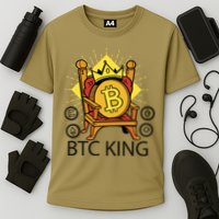 Bitcoin King Cooling Performance Crew T-Shirt
