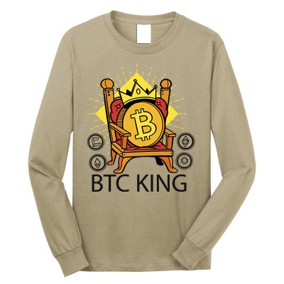 Bitcoin King Long Sleeve Shirt