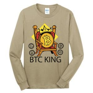 Bitcoin King Tall Long Sleeve T-Shirt