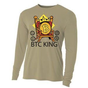 Bitcoin King Cooling Performance Long Sleeve Crew