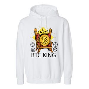 Bitcoin King Garment-Dyed Fleece Hoodie