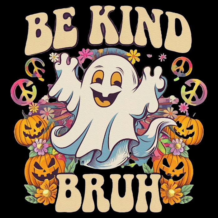 Be Kind Bruh Groovy Ghoul Unity Day Orange Women Halloween 16 in Basic Backpack