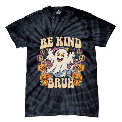 Be Kind Bruh Groovy Ghoul Unity Day Orange Women Halloween Tie-Dye T-Shirt