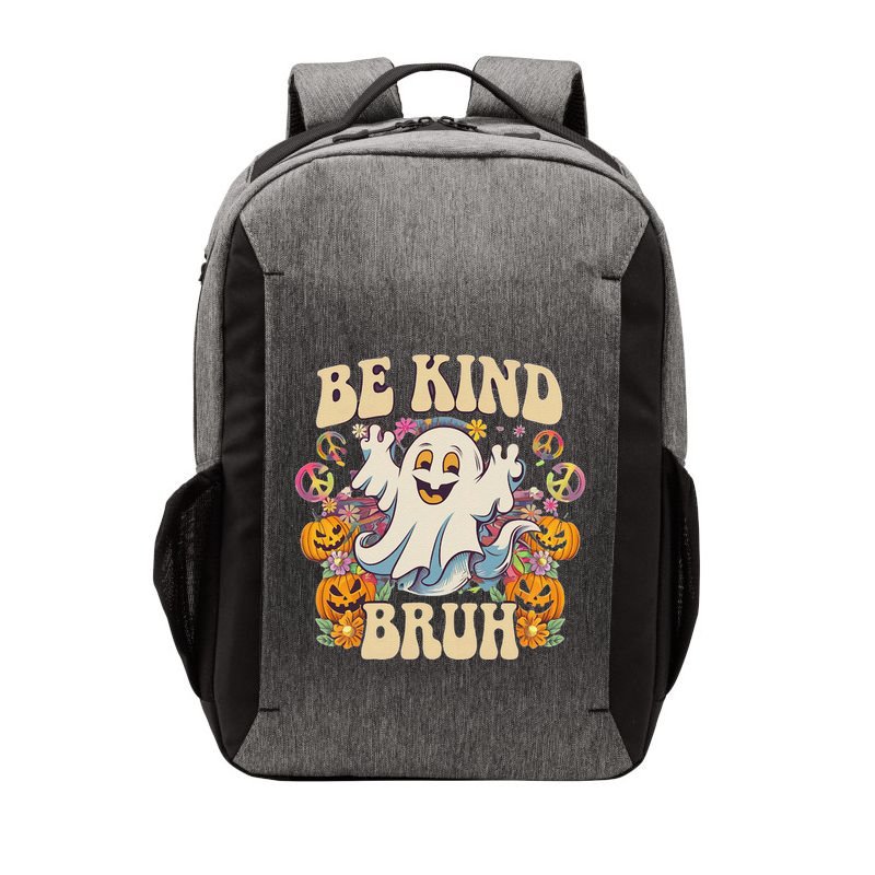 Be Kind Bruh Groovy Ghoul Unity Day Orange Women Halloween Vector Backpack