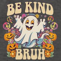 Be Kind Bruh Groovy Ghoul Unity Day Orange Women Halloween Vector Backpack