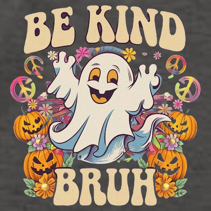 Be Kind Bruh Groovy Ghoul Unity Day Orange Women Halloween Vector Backpack