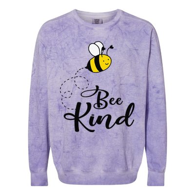 Be Kind Bee Kind Unity Day Orange Teacher Anti Bullying Colorblast Crewneck Sweatshirt