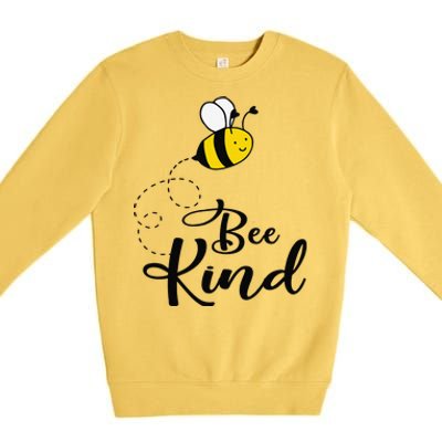 Be Kind Bee Kind Unity Day Orange Teacher Anti Bullying Premium Crewneck Sweatshirt