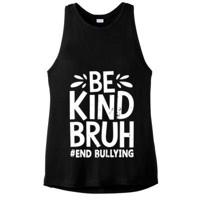 Be Kind Bruh Unity Day 2024 Orange Anti Bullying Awareness Ladies PosiCharge Tri-Blend Wicking Tank
