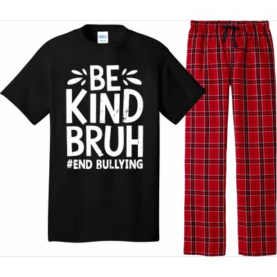 Be Kind Bruh Unity Day 2024 Orange Anti Bullying Awareness Pajama Set