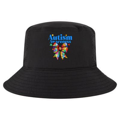 Be Kind Bow Autism Awareness Autism Support Love Cool Comfort Performance Bucket Hat