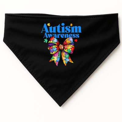Be Kind Bow Autism Awareness Autism Support Love USA-Made Doggie Bandana