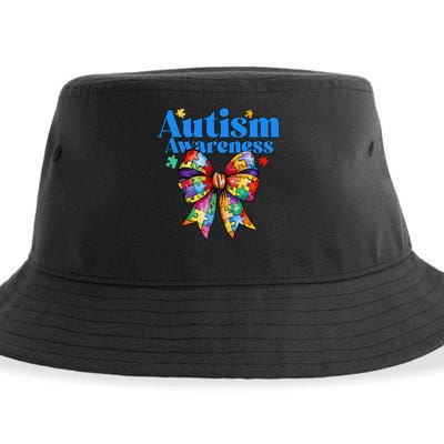 Be Kind Bow Autism Awareness Autism Support Love Sustainable Bucket Hat