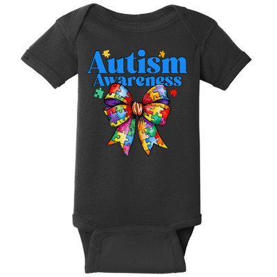 Be Kind Bow Autism Awareness Autism Support Love Baby Bodysuit
