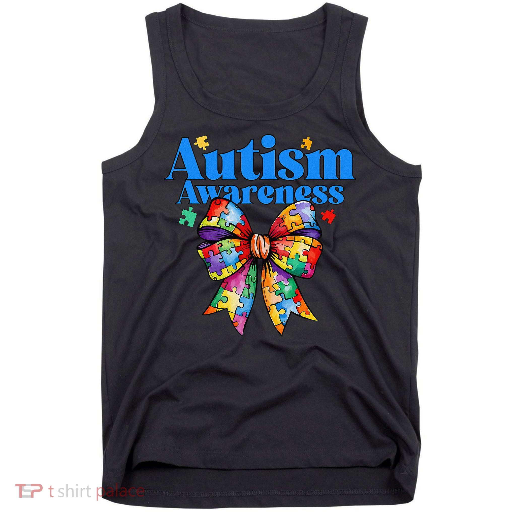 Be Kind Bow Autism Awareness Autism Support Love Tank Top