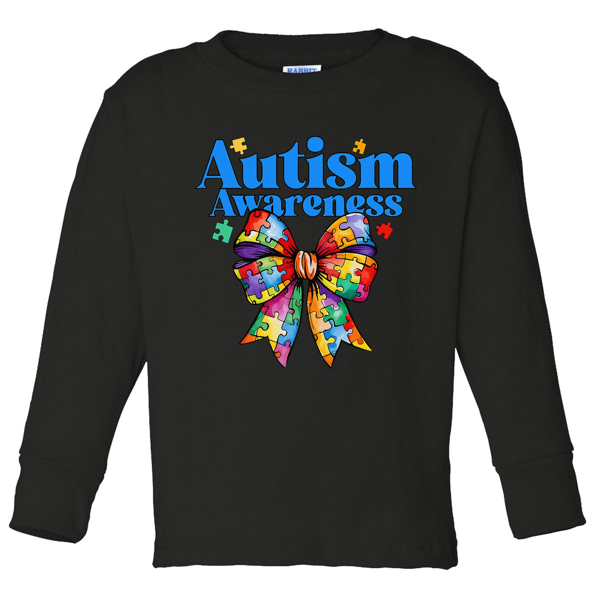 Be Kind Bow Autism Awareness Autism Support Love Toddler Long Sleeve Shirt