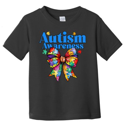 Be Kind Bow Autism Awareness Autism Support Love Toddler T-Shirt