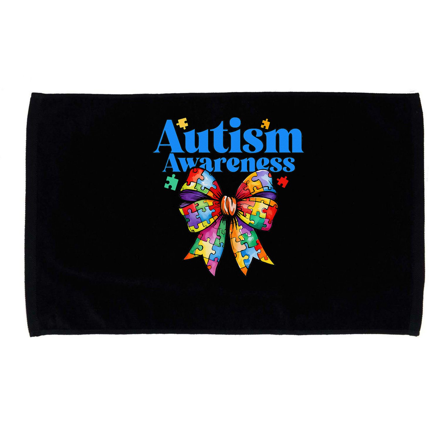 Be Kind Bow Autism Awareness Autism Support Love Microfiber Hand Towel