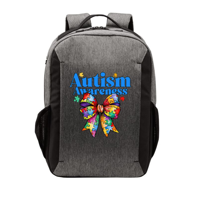Be Kind Bow Autism Awareness Autism Support Love Vector Backpack