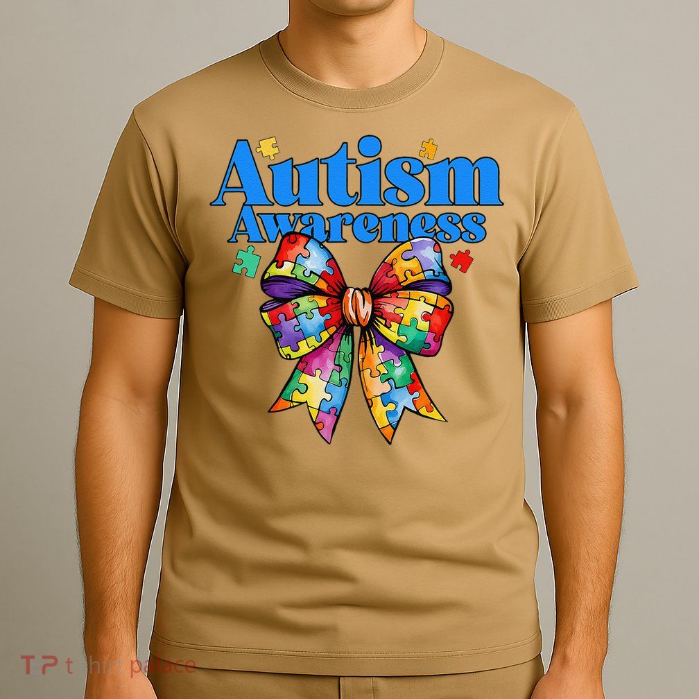 Be Kind Bow Autism Awareness Autism Support Love T-Shirt