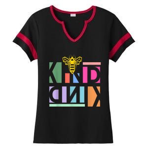 Be Kind Be A Kind Human Ladies Halftime Notch Neck Tee