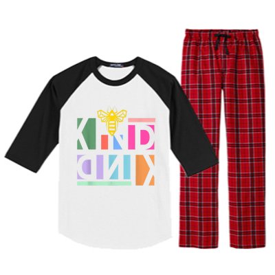 Be Kind Be A Kind Human Raglan Sleeve Pajama Set