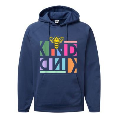 Be Kind Be A Kind Human Performance Fleece Hoodie